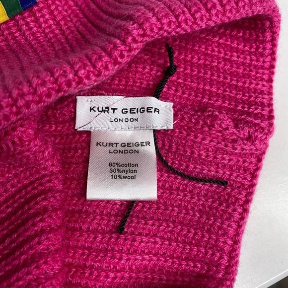 Kurt Geiger London WE ARE ONE BEANIE toque pink - Picture 5 of 5